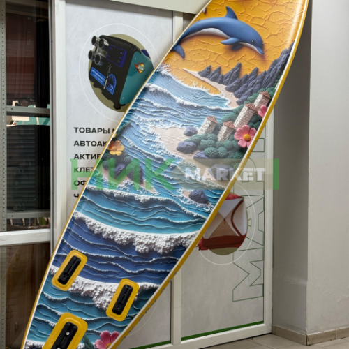 Сапборд Uwithme Yellow Dolphin Sup Сап доска, фото 2
