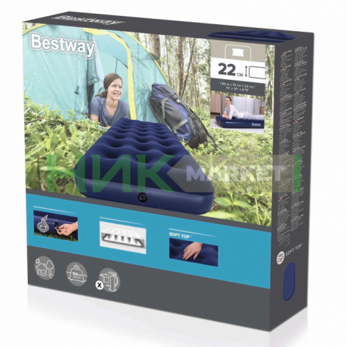 Матрас надувной Bestway 76x185 см