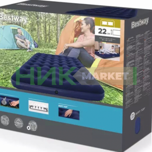 Матрас надувной Bestway 152x203 см
