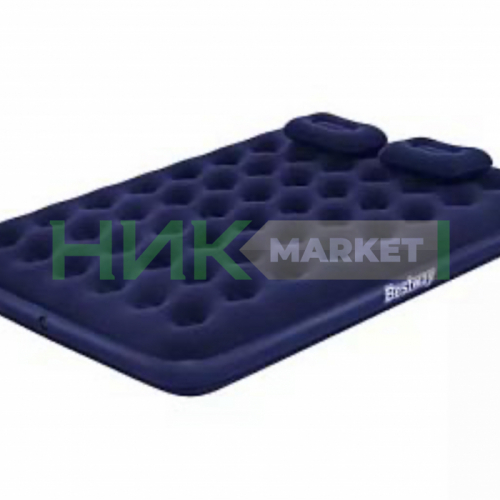 Матрас надувной Bestway 152x203 см + подушки и насос, фото 5