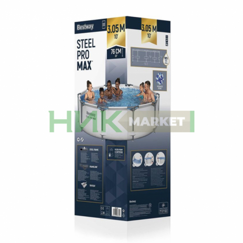 Каркасный бассейн 305*76 + фильтр насос, фото 3