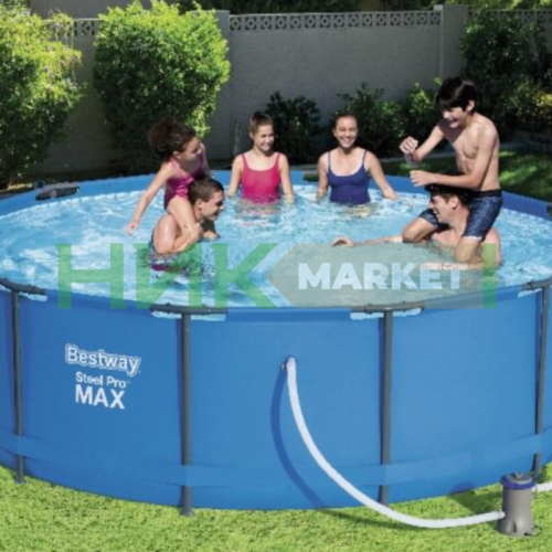 Бассейн каркасный 305*100 + фильтр насос Bestway