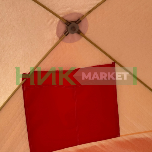 Палатка зимняя куб 4 Медведь  трехслойная 215*215, фото 5